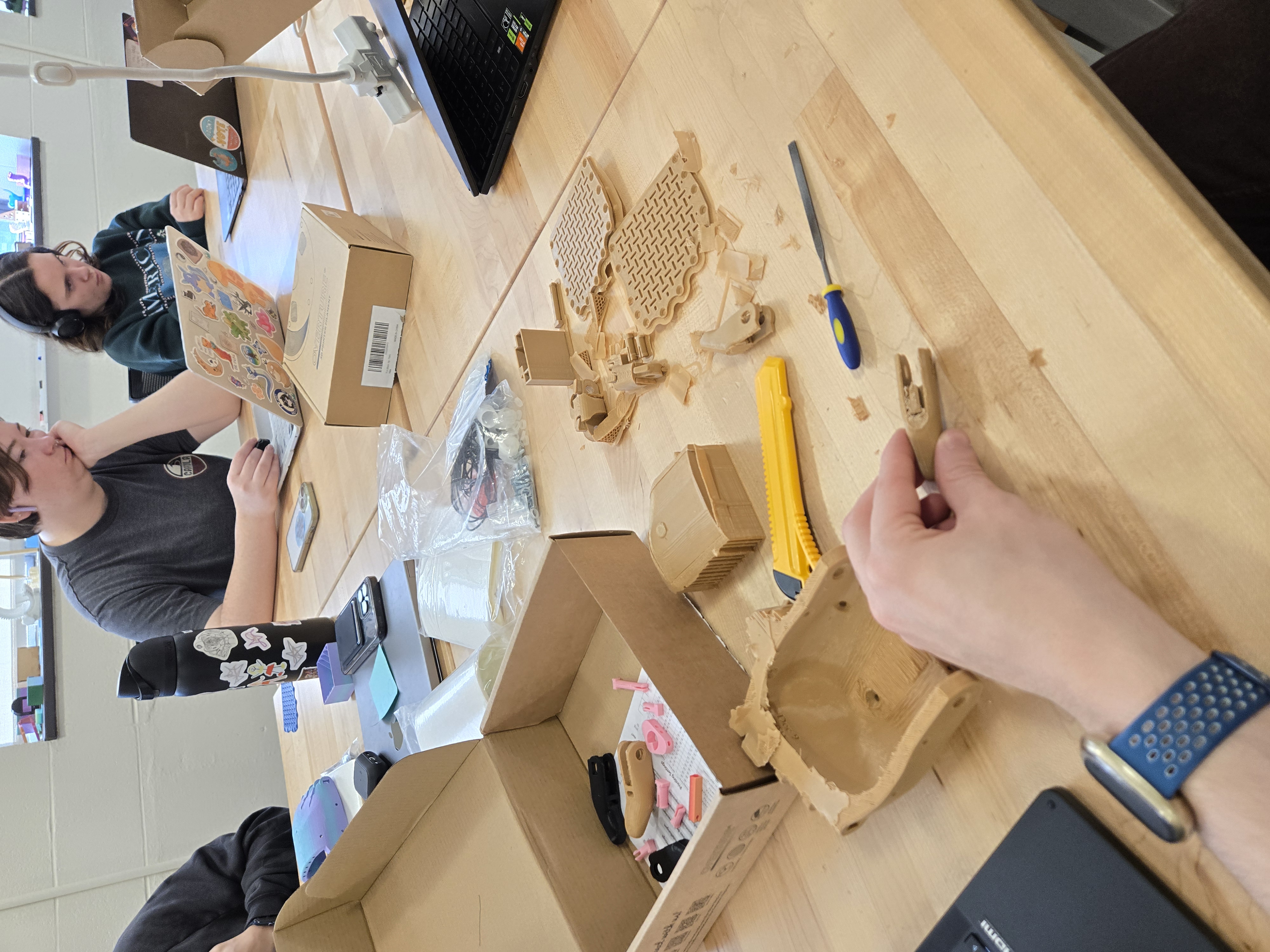 Removing the supports and raft layers