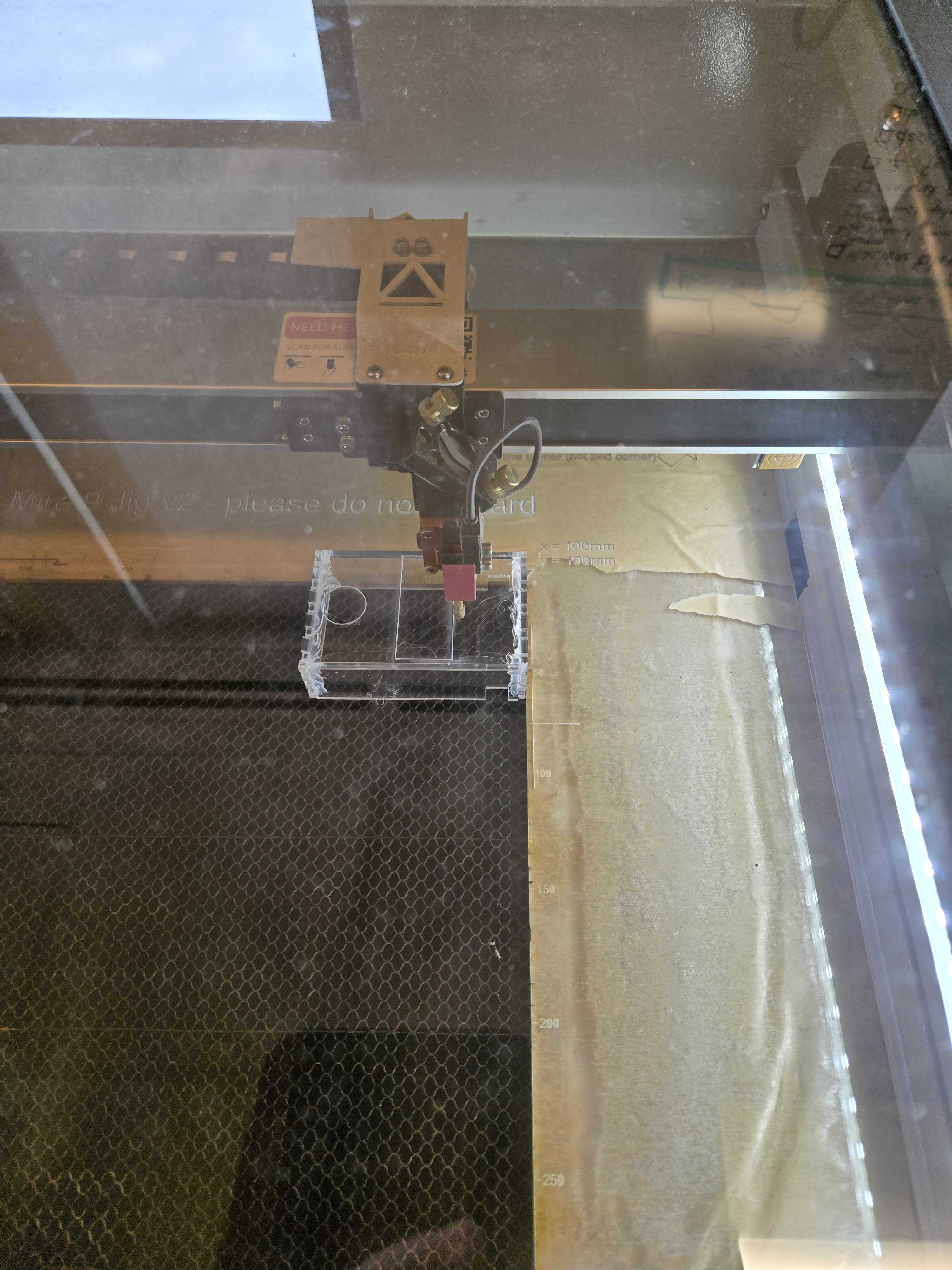 Laser Cutting the Switch Hole