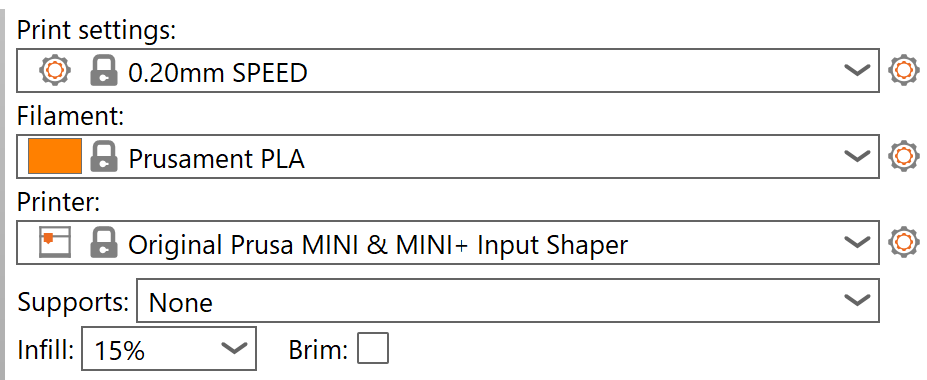 Prusa Slicer Default Settings